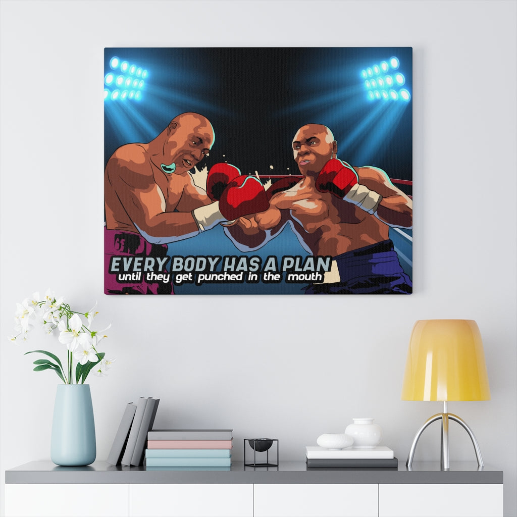 Tyson Everybody Has a Plan Motivational Verse Inspiring Wall Art Unframed-Express Your Love Gifts