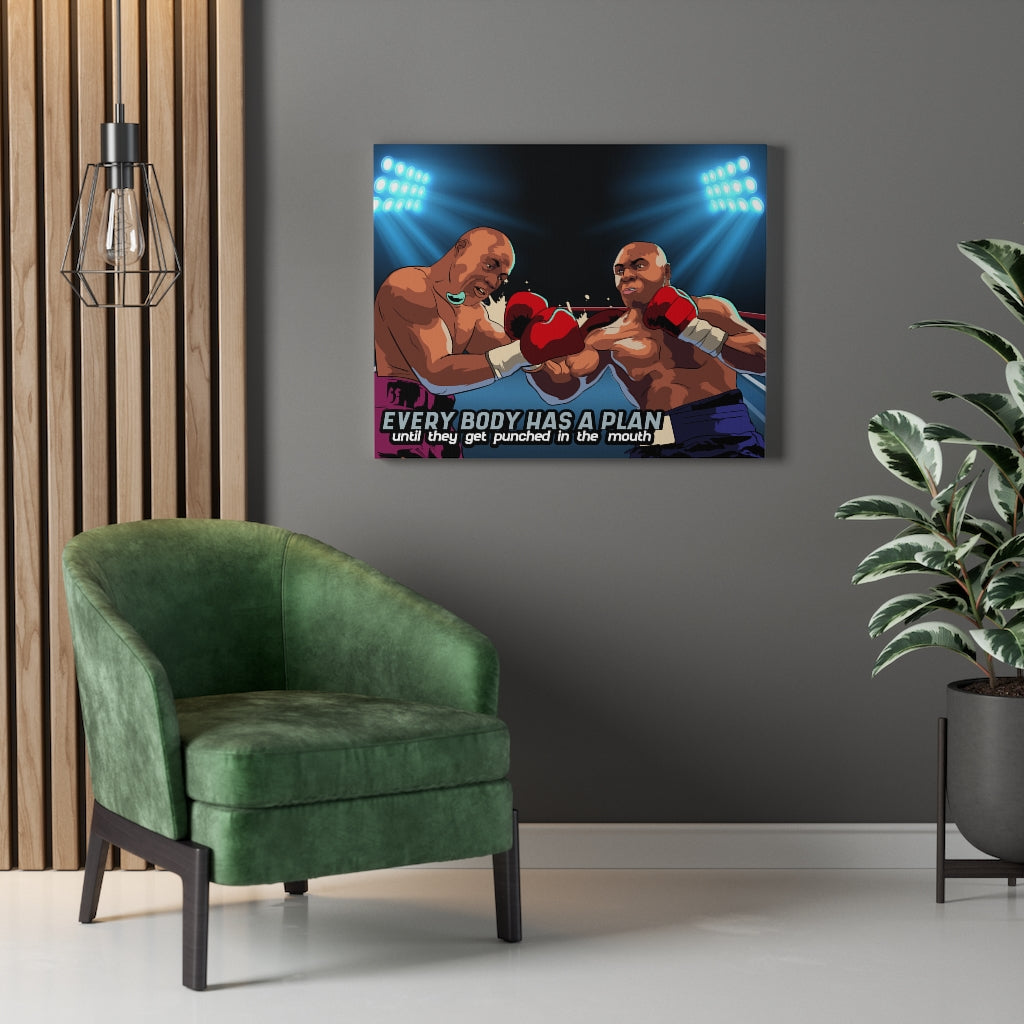 Tyson Everybody Has a Plan Motivational Verse Inspiring Wall Art Unframed-Express Your Love Gifts