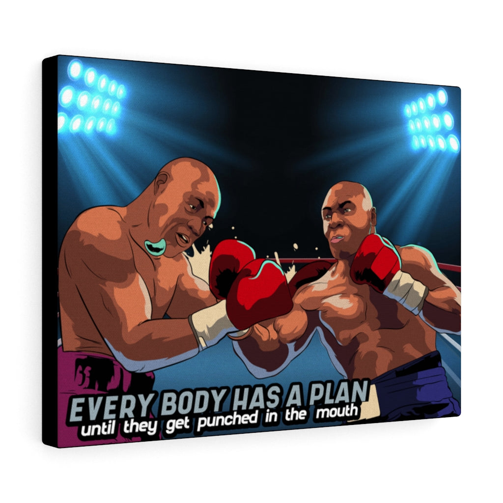 Tyson Everybody Has a Plan Motivational Verse Inspiring Wall Art Unframed-Express Your Love Gifts