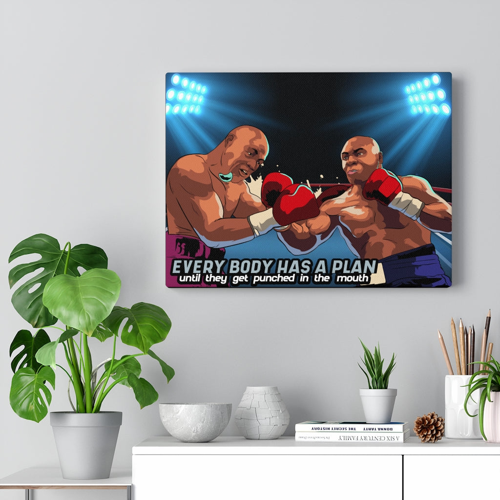 Tyson Everybody Has a Plan Motivational Verse Inspiring Wall Art Unframed-Express Your Love Gifts