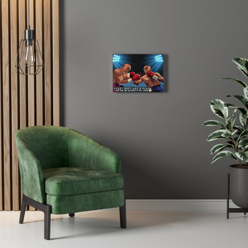 Tyson Everybody Has a Plan Motivational Verse Inspiring Wall Art Unframed-Express Your Love Gifts