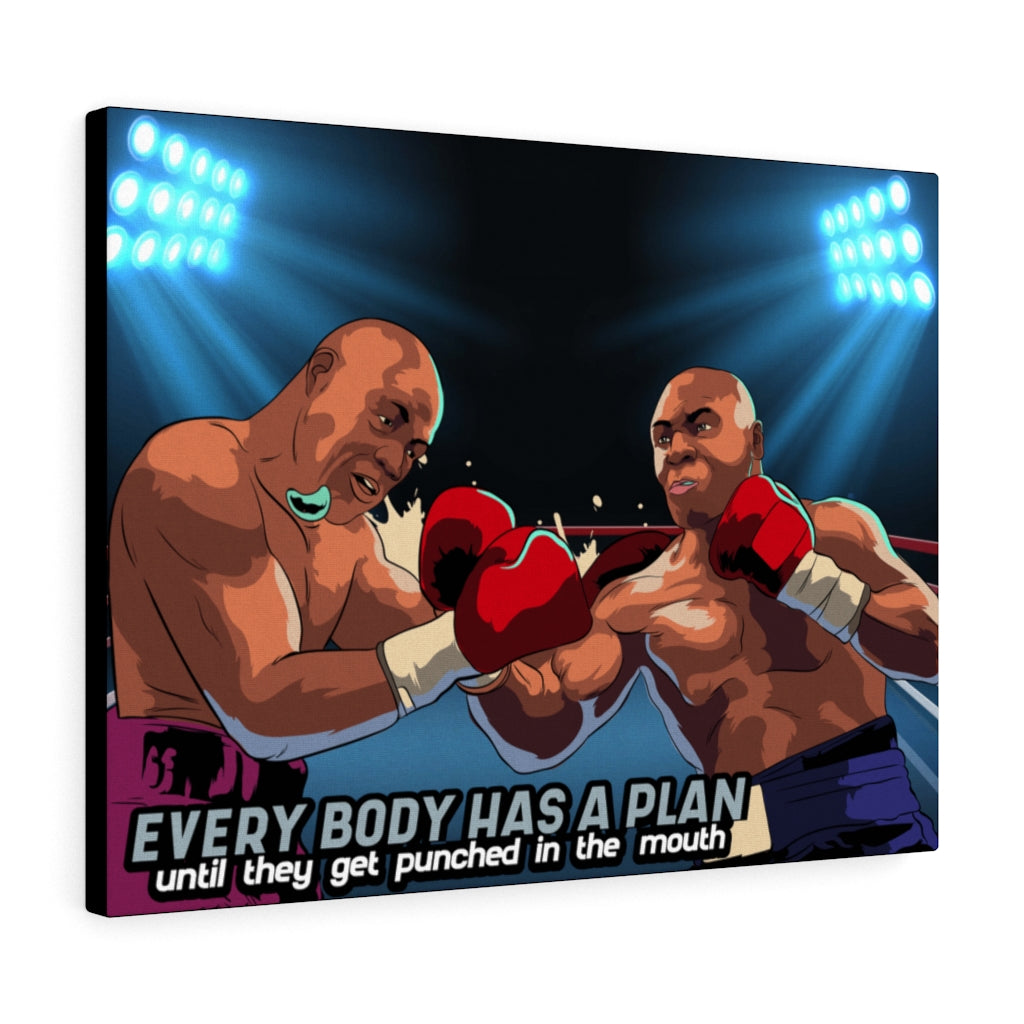 Tyson Everybody Has a Plan Motivational Verse Inspiring Wall Art Unframed-Express Your Love Gifts