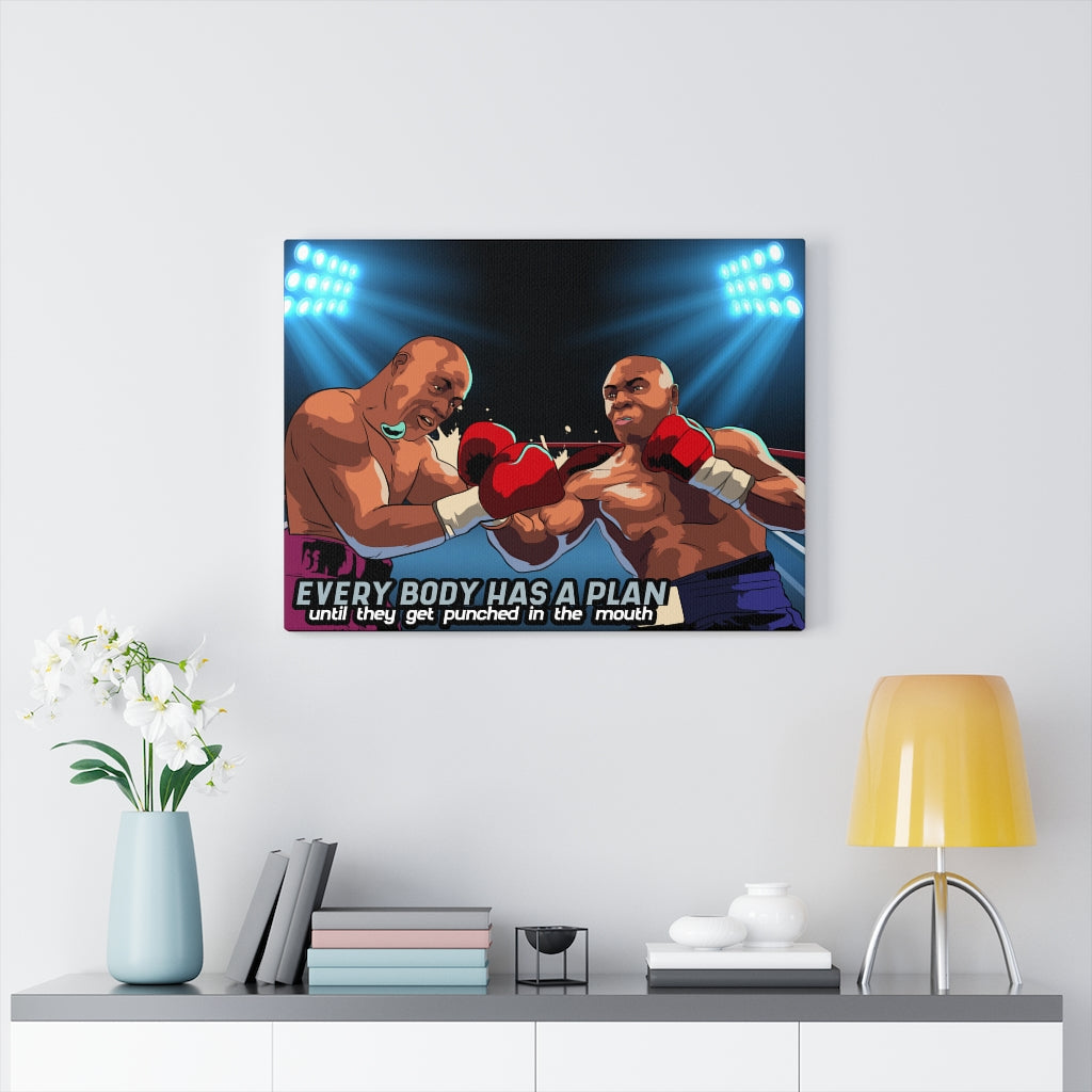 Tyson Everybody Has a Plan Motivational Verse Inspiring Wall Art Unframed-Express Your Love Gifts