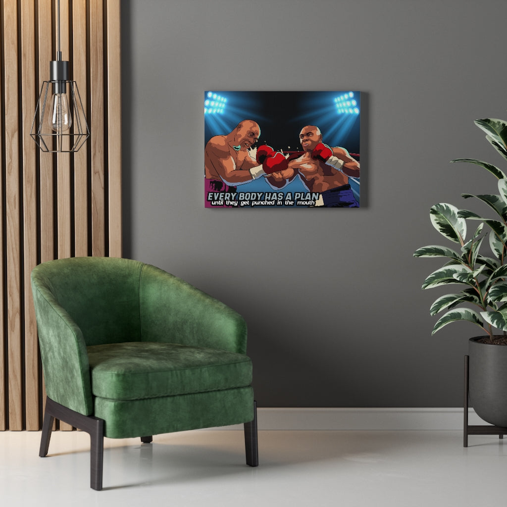 Tyson Everybody Has a Plan Motivational Verse Inspiring Wall Art Unframed-Express Your Love Gifts