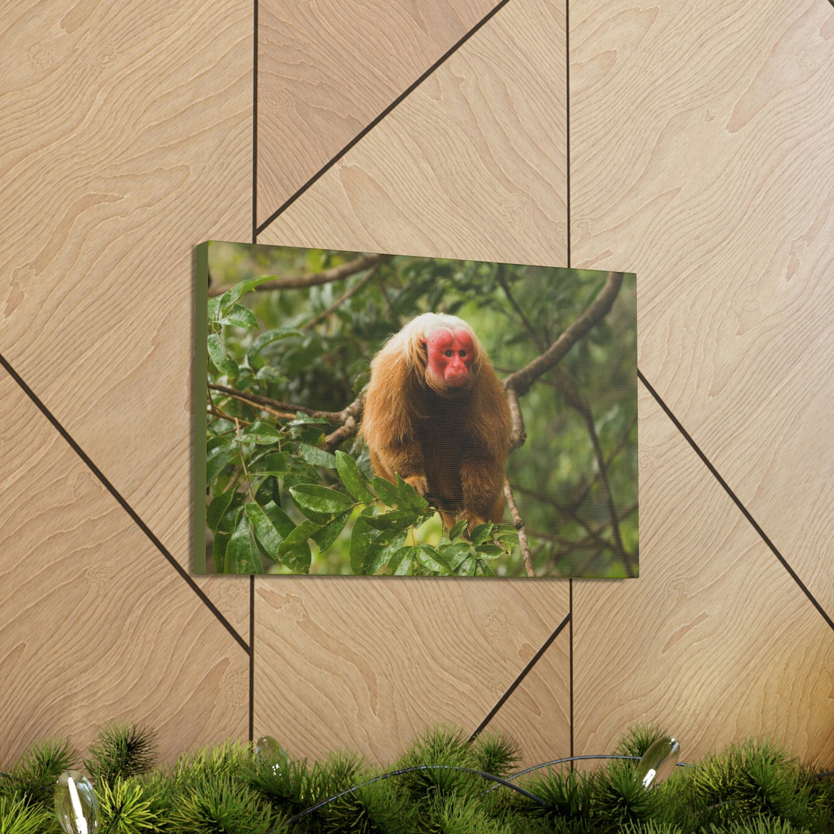 Scripture Walls Uakari Hunting Uakari on Hunt Print Animal Wall Art Wildlife Canvas Prints Wall Art Ready to Hang Unframed-Express Your Love Gifts