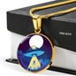 UFO Alien Fan Gift Alien Abduction Circle Necklace Stainless Steel or 18k Gold 18-22"-Express Your Love Gifts