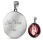 UFO Alien Fan Gift Alien Dog Circle Necklace Stainless Steel or 18k Gold 18-22"-Express Your Love Gifts