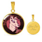 UFO Alien Fan Gift Alien Dog Circle Necklace Stainless Steel or 18k Gold 18-22"-Express Your Love Gifts