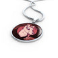 UFO Alien Fan Gift Alien Dog Circle Necklace Stainless Steel or 18k Gold 18-22"-Express Your Love Gifts