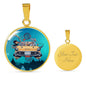 UFO Alien Fan Gift Alien Family Car Circle Necklace Stainless Steel or 18k Gold 18-22"-Express Your Love Gifts