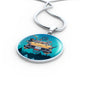 UFO Alien Fan Gift Alien Family Car Circle Necklace Stainless Steel or 18k Gold 18-22"-Express Your Love Gifts