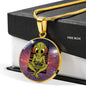 UFO Alien Fan Gift Alien Gamer Circle Necklace Stainless Steel or 18k Gold 18-22"-Express Your Love Gifts