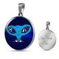 UFO Alien Fan Gift Alien Head Circle Necklace Stainless Steel or 18k Gold 18-22"-Express Your Love Gifts