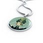 UFO Alien Fan Gift Alien Human Circle Necklace Stainless Steel or 18k Gold 18-22"-Express Your Love Gifts