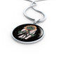 UFO Alien Fan Gift Alien Jesus Circle Necklace Stainless Steel or 18k Gold 18-22"-Express Your Love Gifts
