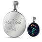 UFO Alien Fan Gift Alien Juggler Circle Necklace Stainless Steel or 18k Gold 18-22"-Express Your Love Gifts