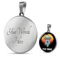 UFO Alien Fan Gift Alien Peace Human Circle Necklace Stainless Steel or 18k Gold 18-22"-Express Your Love Gifts