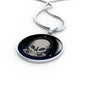 UFO Alien Fan Gift Alien Skull Circle Necklace Stainless Steel or 18k Gold 18-22"-Express Your Love Gifts