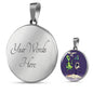 UFO Alien Fan Gift Alien Smoking Hookah Circle Necklace Stainless Steel or 18k Gold 18-22"-Express Your Love Gifts