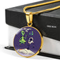 UFO Alien Fan Gift Alien Smoking Hookah Circle Necklace Stainless Steel or 18k Gold 18-22"-Express Your Love Gifts