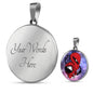 UFO Alien Fan Gift Astronaut Alien Circle Necklace Stainless Steel or 18k Gold 18-22"-Express Your Love Gifts