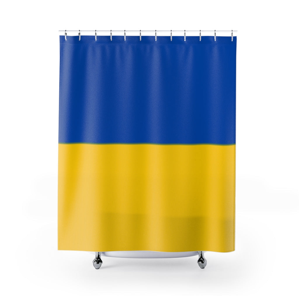 Ukraine Flag Stylish Design 71" x 74" Elegant Waterproof Shower Curtain for a Spa-like Bathroom Paradise Exceptional Craftsmanship-Express Your Love Gifts