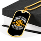Unbelievers Will Ever Read Christian Necklace Stainless Steel or 18k Gold Dog Tag 24" Chain-Express Your Love Gifts