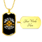 Unbelievers Will Ever Read Christian Necklace Stainless Steel or 18k Gold Dog Tag 24" Chain-Express Your Love Gifts