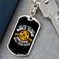 Unbelievers Will Ever Read Keychain Stainless Steel or 18k Gold Dog Tag Keyring-Express Your Love Gifts