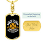 Unbelievers Will Ever Read Keychain Stainless Steel or 18k Gold Dog Tag Keyring-Express Your Love Gifts