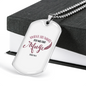 Under His Wings Christian Necklace Stainless Steel or 18k Gold Dog Tag 24" Chain-Express Your Love Gifts