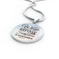 Under His Wings Circle Necklace Stainless Steel or 18k Gold 18-22"-Express Your Love Gifts