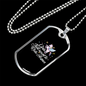 Unicorn Horse Necklace Stainless Steel or 18k Gold Dog Tag 24" Chain-Express Your Love Gifts