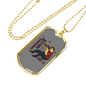 Unimaginable Shot Hunting Necklace Stainless Steel or 18k Gold Dog Tag 24"-Express Your Love Gifts