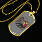 Unimaginable Shot Hunting Necklace Stainless Steel or 18k Gold Dog Tag 24"-Express Your Love Gifts