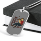 Unimaginable Shot Hunting Necklace Stainless Steel or 18k Gold Dog Tag 24"-Express Your Love Gifts