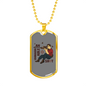 Unimaginable Shot Hunting Necklace Stainless Steel or 18k Gold Dog Tag 24"-Express Your Love Gifts