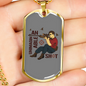 Unimaginable Shot Hunting Necklace Stainless Steel or 18k Gold Dog Tag 24"-Express Your Love Gifts