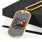 Unimaginable Shot Hunting Necklace Stainless Steel or 18k Gold Dog Tag 24"-Express Your Love Gifts