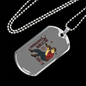 Unimaginable Shot Hunting Necklace Stainless Steel or 18k Gold Dog Tag 24"-Express Your Love Gifts