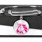 Uniswap (UNI) Bracelet Stainless Steel or 18k Gold Circle Bangle-Express Your Love Gifts