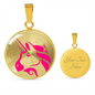 Uniswap (UNI) Circle Necklace Stainless Steel or 18k Gold 18-22"-Express Your Love Gifts