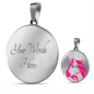 Uniswap (UNI) Circle Necklace Stainless Steel or 18k Gold 18-22"-Express Your Love Gifts
