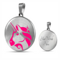 Uniswap (UNI) Circle Necklace Stainless Steel or 18k Gold 18-22"-Express Your Love Gifts