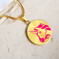 Uniswap (UNI) Circle Necklace Stainless Steel or 18k Gold 18-22"-Express Your Love Gifts