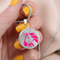 Uniswap (UNI) Circle Necklace Stainless Steel or 18k Gold 18-22"-Express Your Love Gifts