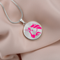 Uniswap (UNI) Circle Necklace Stainless Steel or 18k Gold 18-22"-Express Your Love Gifts