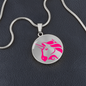 Uniswap (UNI) Circle Necklace Stainless Steel or 18k Gold 18-22"-Express Your Love Gifts