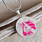 Uniswap (UNI) Circle Necklace Stainless Steel or 18k Gold 18-22"-Express Your Love Gifts