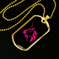 Uniswap (UNI Crypto Necklace Stainless Steel or 18k Gold Dog Tag 24" Chain-Express Your Love Gifts